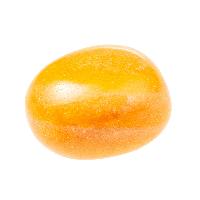 Calcite tumble stone in orange